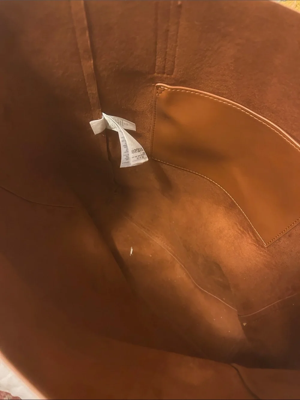 GAP Tan Leather Tote Bag